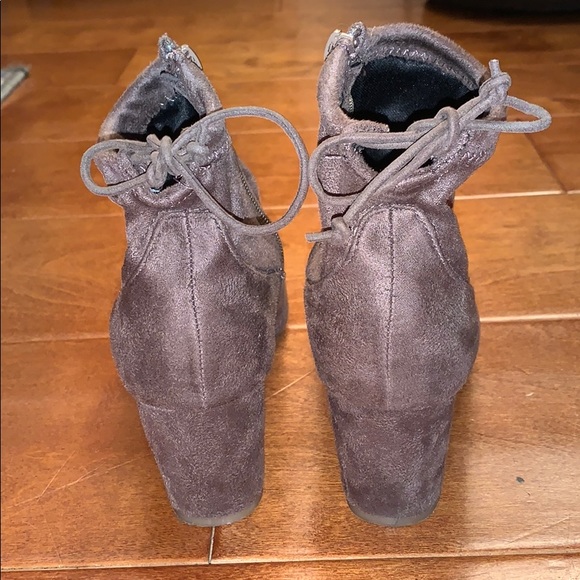 Bamboo Autumn Taupe Ankle Boots - Picture 3 of 6